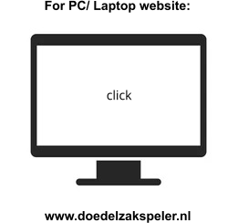 For PC/ Laptop website: click www.doedelzakspeler.nl